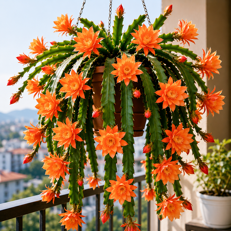 Orange Orchid Cactus