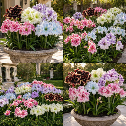 ✨ Rare Giant Double Amaryllis Bulbs — Luxurious Fragrant Blooms