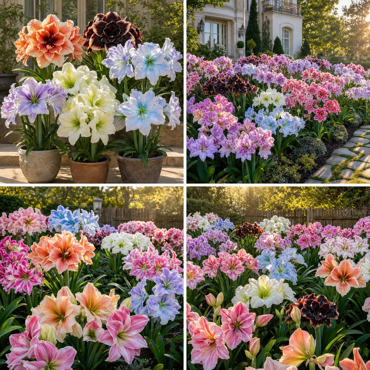✨ Rare Giant Double Amaryllis Bulbs — Luxurious Fragrant Blooms