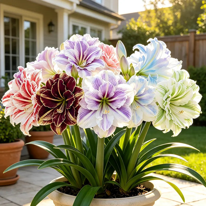 ✨ Rare Giant Double Amaryllis Bulbs — Luxurious Fragrant Blooms