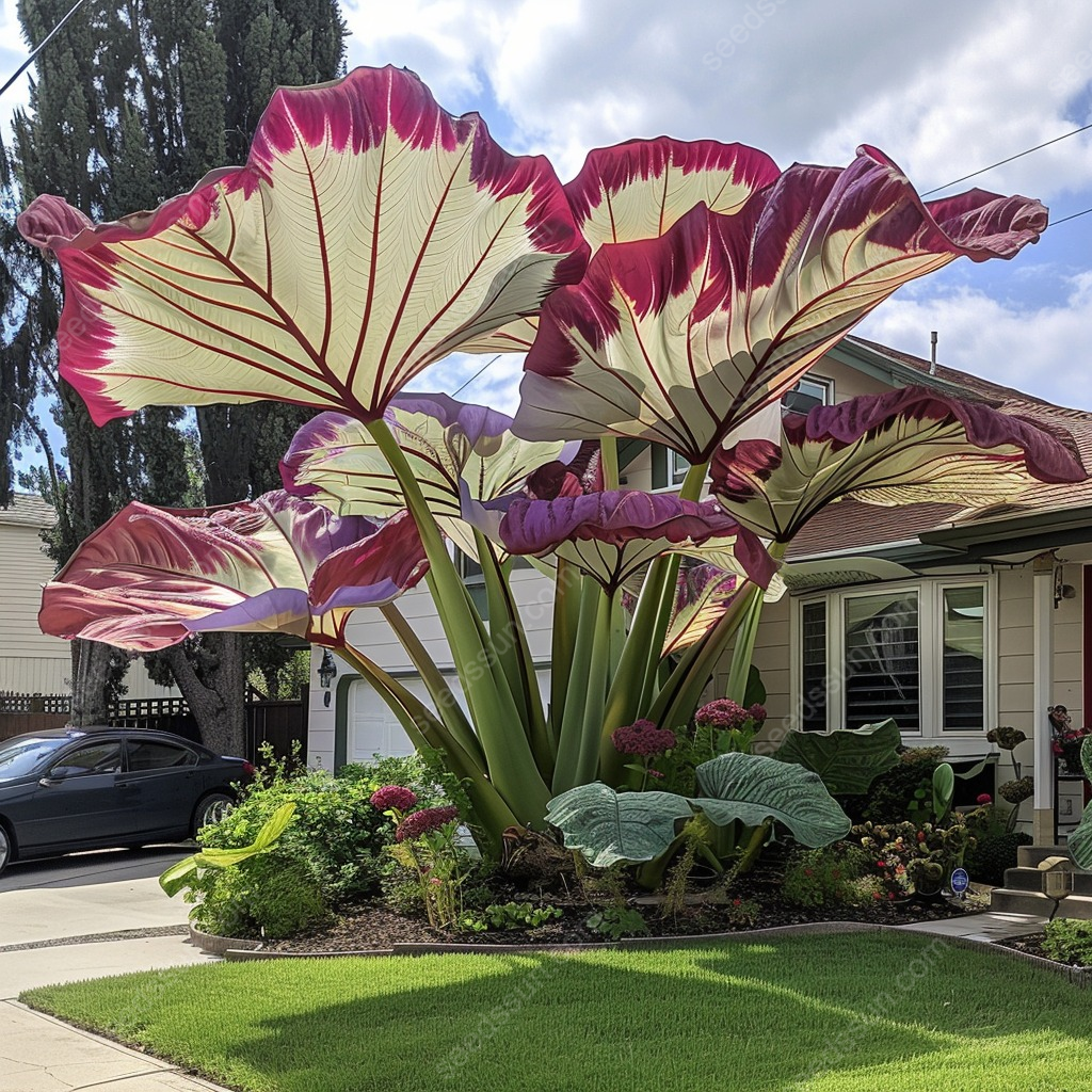 Pink&Black Giant Caladium Bulbs