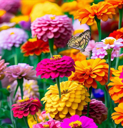 State Fair Mix Zinnia Seeds